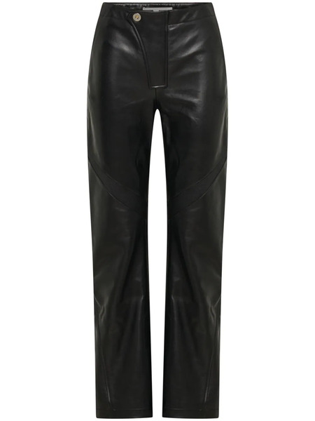  Dion Lee Panelled Leather Trousers - Black 