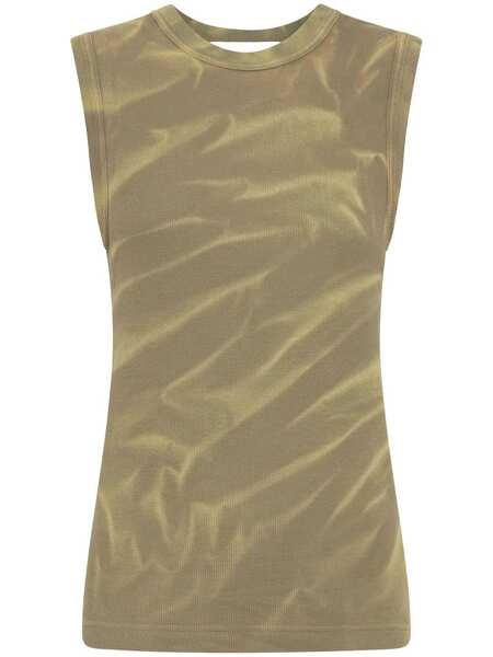  Dion Lee Sunfade Crinkle-print Tank Top - Green 