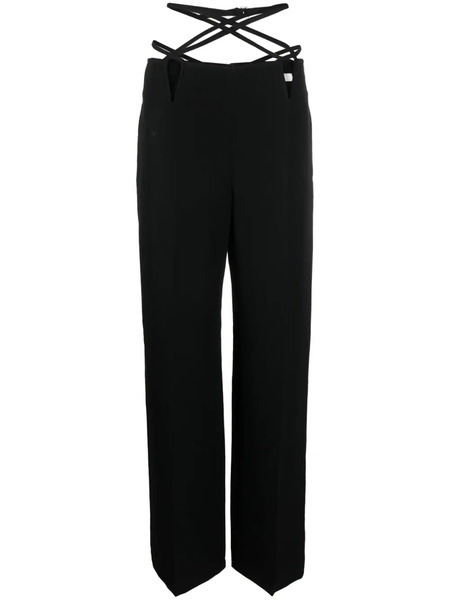  Dion Lee V-wire Straight-leg Trousers - Black 