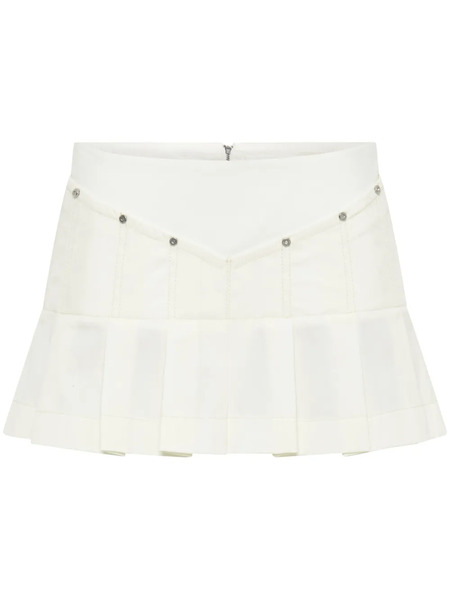  Dion Lee Wrench Pleated Mini Skirt - Neutrals 