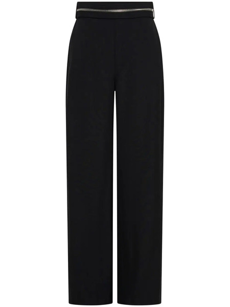  Dion Lee Zipped Wool Straight-leg Trousers - Black 