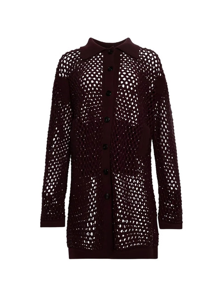  Diotima Open-knit Buttoned Cardigan - Red 