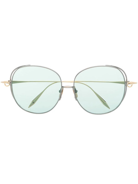  Dita Eyewear Arohz Oversize Round-frame Sunglasses - Gold 