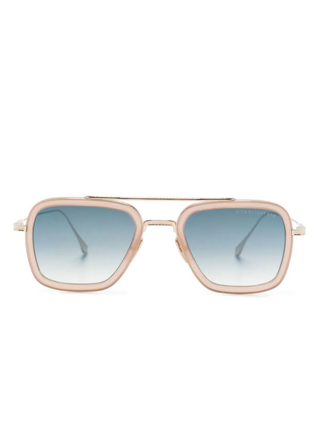  Dita Eyewear Flight.006 Pilot-frame Sunglasses - Gold 
