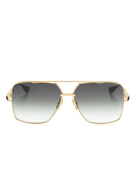  Dita Eyewear Logo-print Square-frame Sunglasses - Gold 