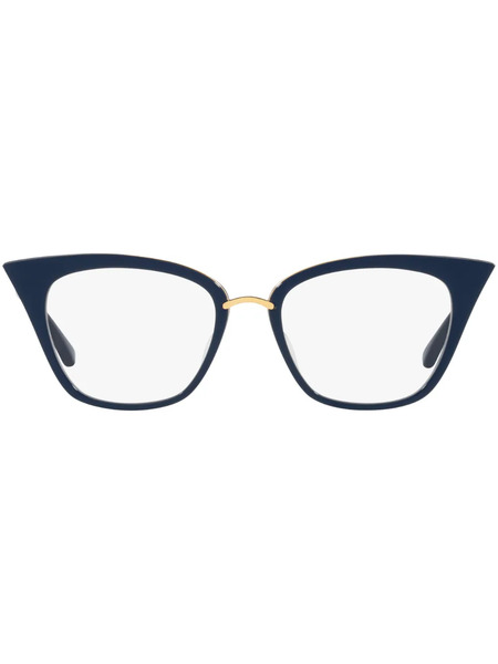  Dita Eyewear Oval-frame Glasses - Blue 