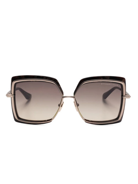  Dita Eyewear Oversize-frame Sunglasses - Brown 