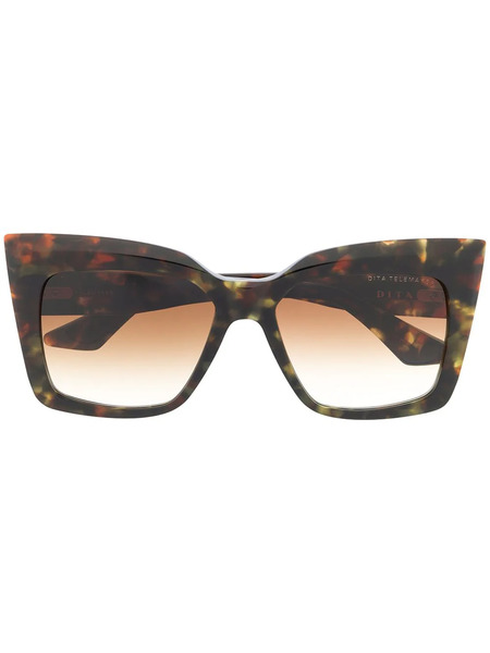  Dita Eyewear Oversized Square Frame Sunglasses - Brown 