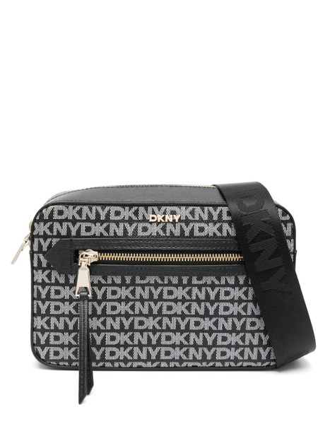  Dkny Bryant Ave Monogram-pattern Cross Body - Black 