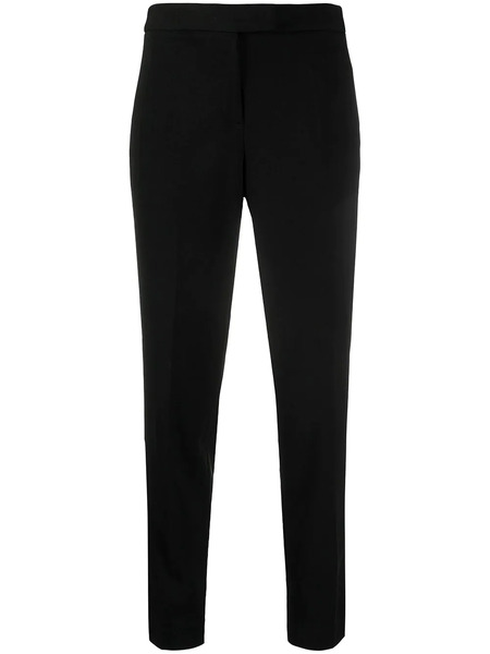 Dkny Cropped Slim-cut Trousers - Black 