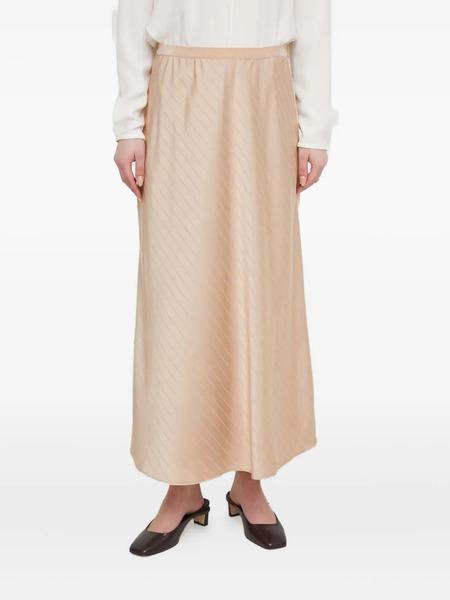  Dkny Diagonal-stripe Maxi Skirt - Neutrals 