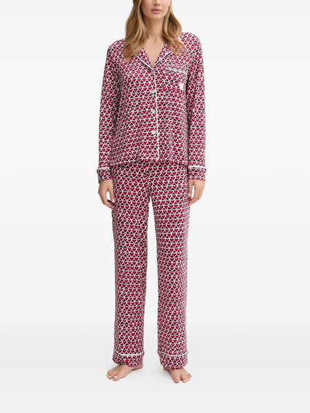  Dkny Heart-print Pyjama Set - Red 