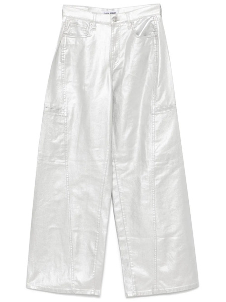  Dkny High-rise Cargo Trousers - Silver 