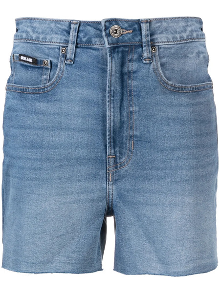  Dkny Kent High-rise Denim Shorts - Blue 