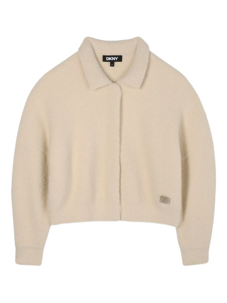  Dkny Kids Cropped Cardigan - Neutrals 