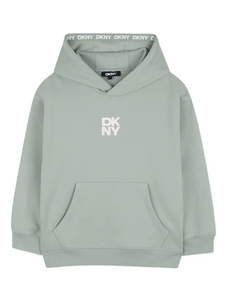  Dkny Kids Hooded Logo Sweatshirt - Green 