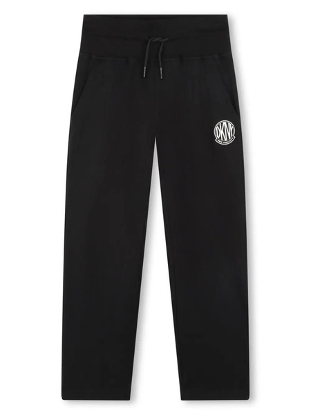  Dkny Kids Logo-patch Track Pants - Black 