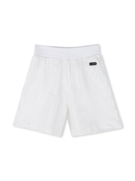 Dkny Kids Logo-plaque Shorts - White 