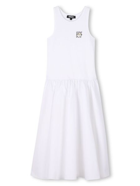 Dkny Kids Logo-print Dress - White 