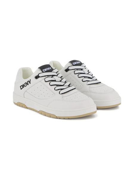  Dkny Kids Logo-print Sneakers - White 