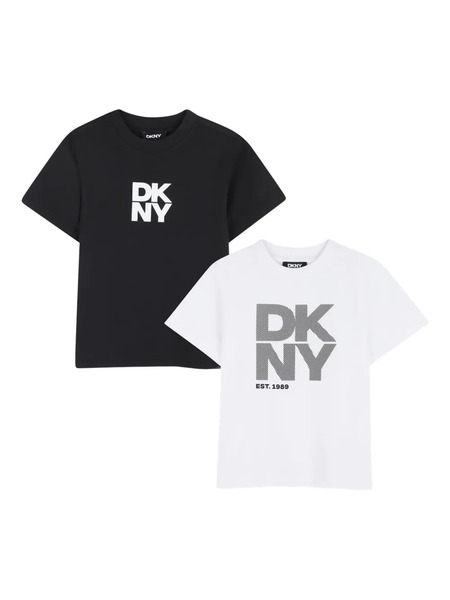  Dkny Kids Logo-print T-shirt Set - Black 