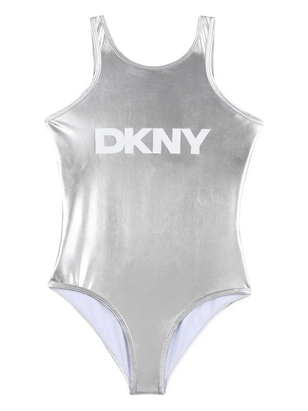  Dkny Kids Logo Swimsuit - Silver 