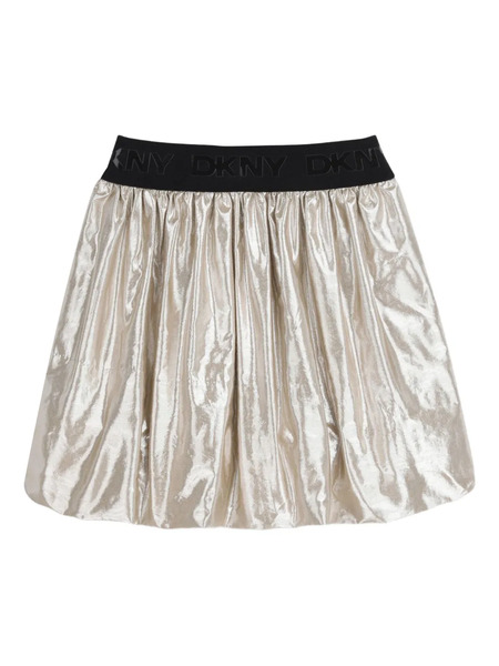  Dkny Kids Logo-waistband Skirt - Neutrals 