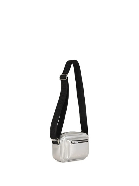  Dkny Kids Metallic Leather Shoulder Bag - Silver 