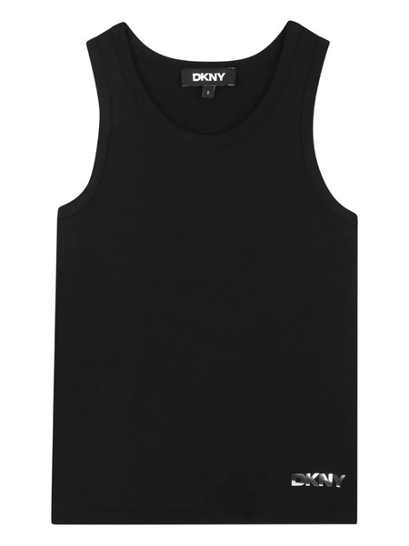 Dkny Kids Moiré-effect Utility Shirt - Black 