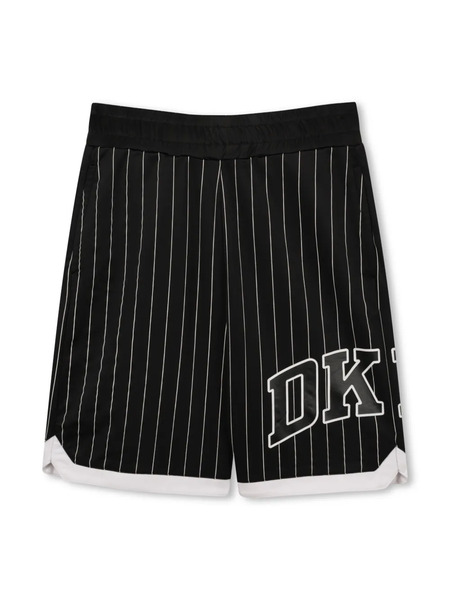  Dkny Kids Pinstriped Shorts - Black 