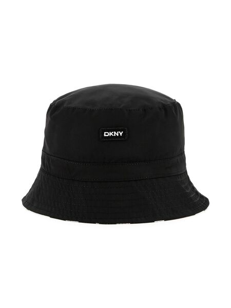  Dkny Kids Reversible Bucket Hat - Black 