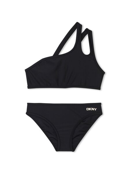  Dkny Kids Stretch-design Bikini Set - Black 