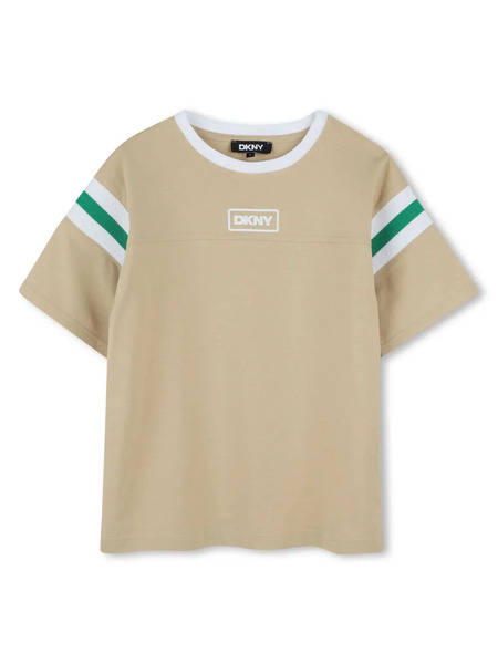  Dkny Kids Stripe-detail T-shirt - Neutrals 