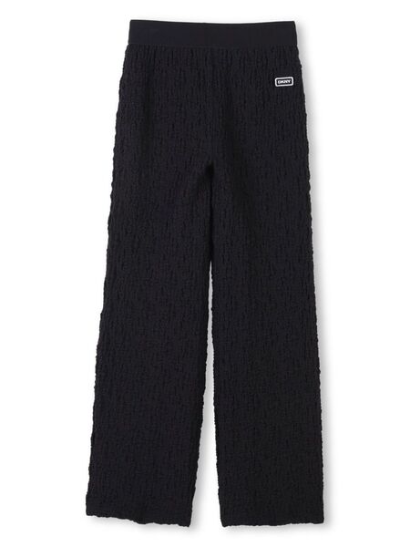  Dkny Kids Waffle-effect Trousers - Black 