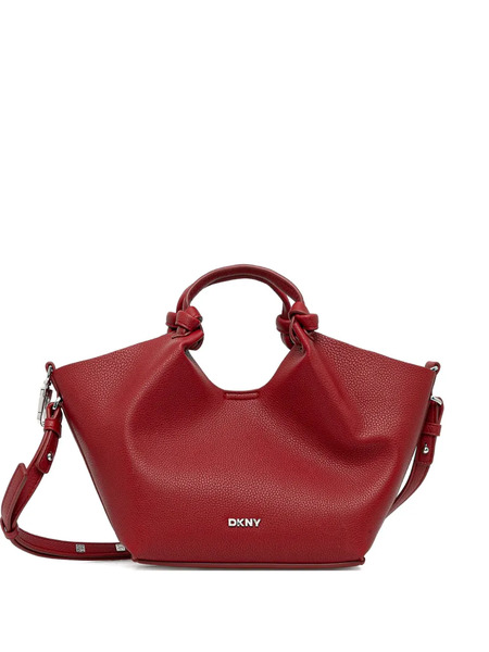  Dkny Knotted Handle Tote Bag - Red 