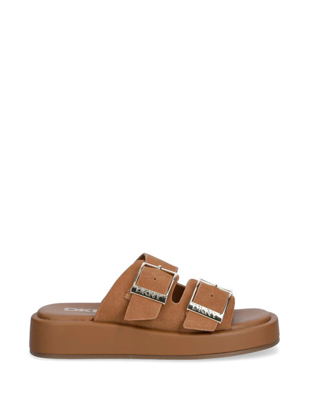  Dkny Leocadia Buckle-strap Sandals - Brown 
