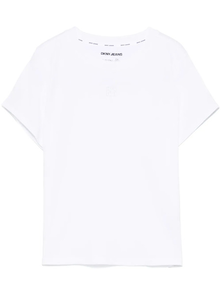  Dkny Logo-embroidered T-shirt - White 