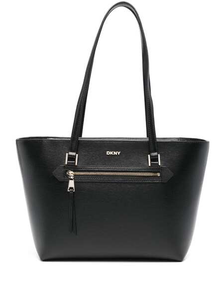  Dkny Logo-lettering Tote Bag - Black 