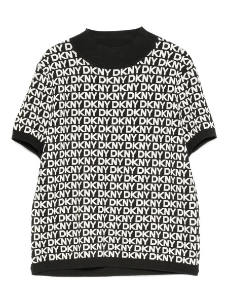  Dkny Logo-pattern Top - Black 