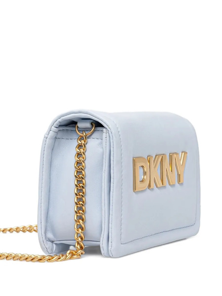  Dkny Logo-plaque Chain-strap Mini Bag - Blue 