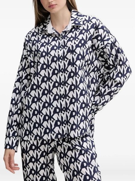  Dkny Logo-print Pyjamas - Blue 