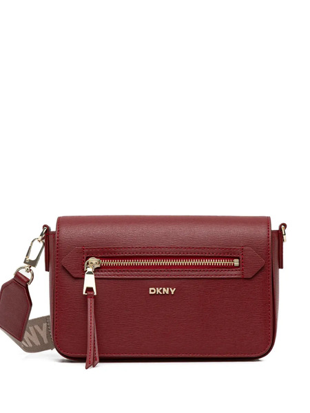  Dkny Medium Bryant Ave Zip Cross Body Bag - Red 