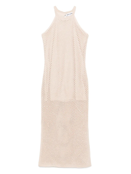  Dkny Open-knit Maxi Dress - Neutrals 