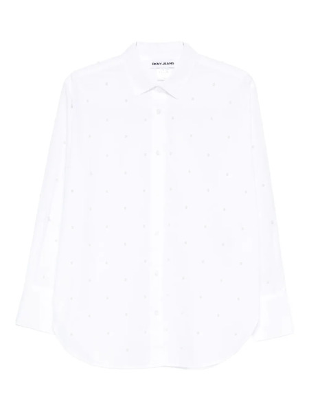 Dkny Pearl-embellished Shirt - White 