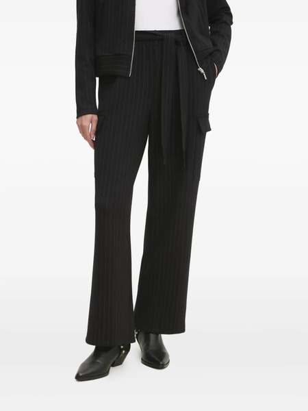  Dkny Pinstripe Cargo Trousers - Black 