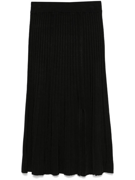  Dkny Ribbed Maxi Skirt - Black 
