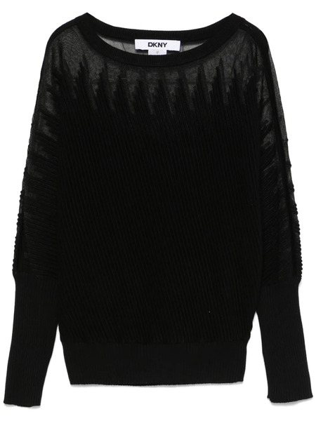  Dkny Ribbed Sweater - Black 