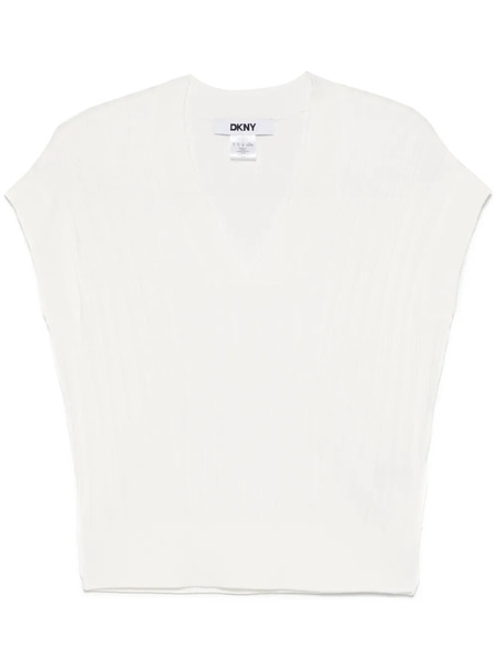  Dkny Ribbed Vest - Neutrals 