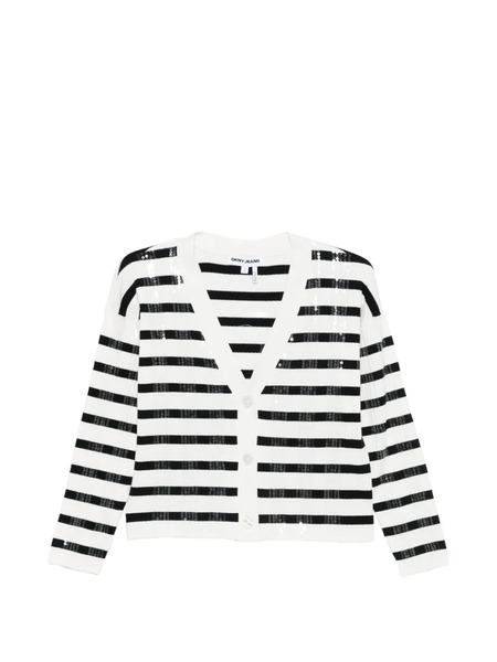  Dkny Sequin-embellished Cardigan - White 