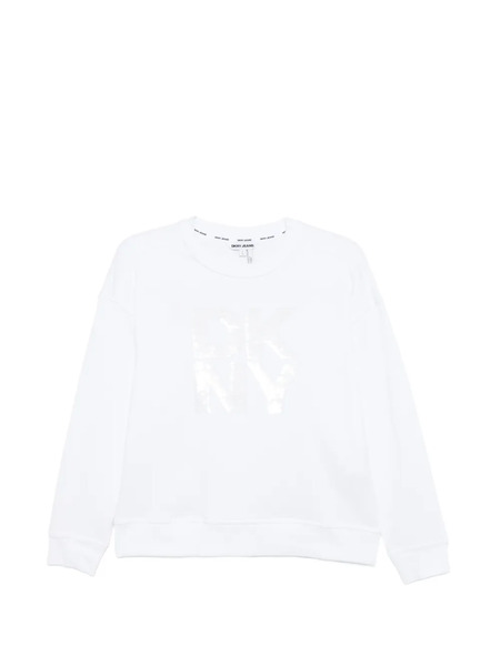  Dkny Sequin-embellished Sweatshirt - White 